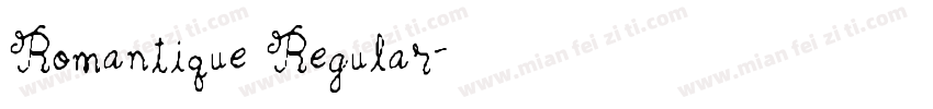 Romantique Regular字体转换
